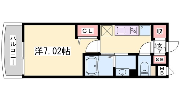 姫路駅 徒歩13分 5階の物件間取画像